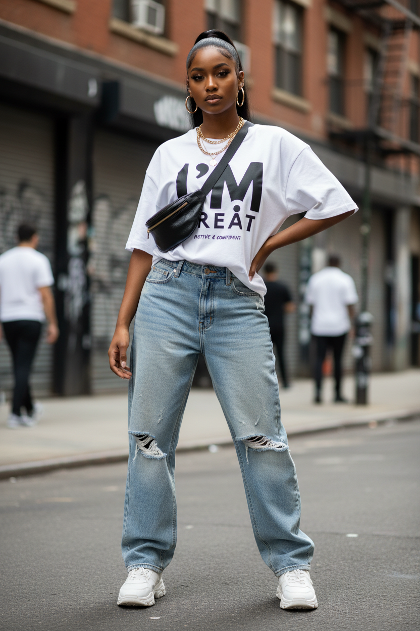 I'M GREAT Female Model - Street Shot Corrected