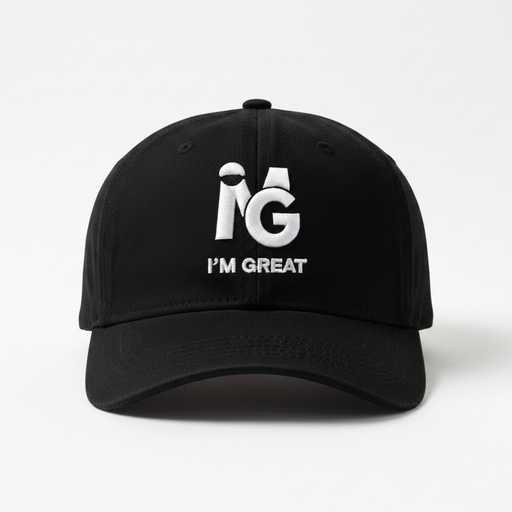 I'M GREAT SIGNATURE EMBOSSED CAP
